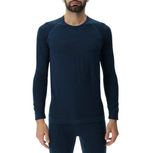 Lenjerie termică UYN Man Evolutyon Biotech UW Shirt Long SL Blue Poseidon - 2024/25