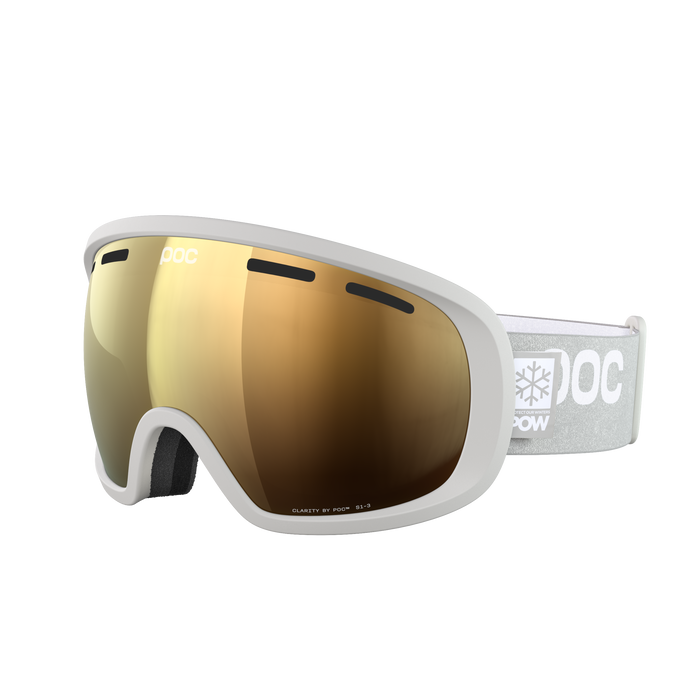 Ochelari de schi POC Fovea Clarity POW JJ Mineral Grey/Sunny Gold - 2025/26