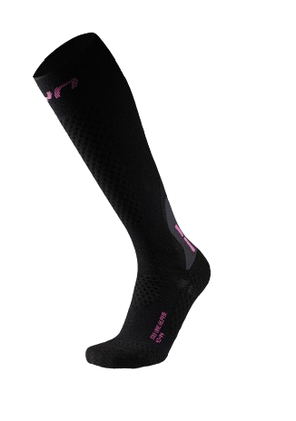 Șosete de schi UYN Woman Ski One Alpine Merino Socks Black/Pink - 2025/26