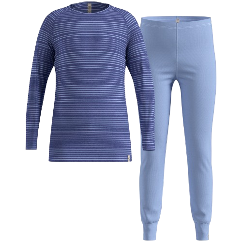 Lenjerie de corp termică Odlo Active Warm Kids Set Long Blue - 2025/26