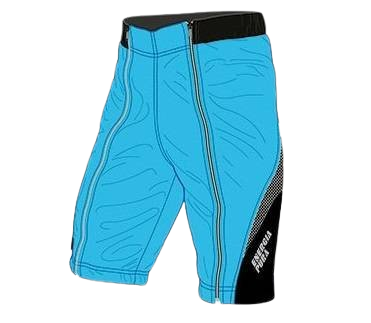 ENERGIAPURA New Wengen Bicolor Sky/Black Rubber Shorts
