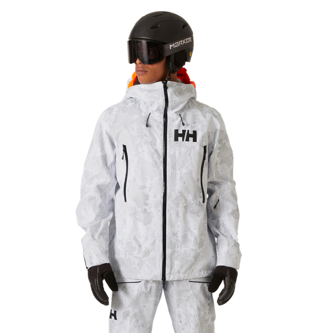 Geaca de ski Helly Hansen Sogn Shell 2.0 Jacket Grey Fog Snow Camo Aop - 2024/25 