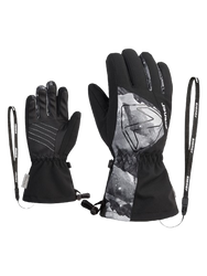 Mănuși Ziener Laval-z As® Aw Glove Junior Unisex Black Grey Mountain Print - 2025/26