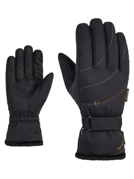 Mănuși Ziener Kahli-z Pr Glove Lady Black Gold Art - 2025/26