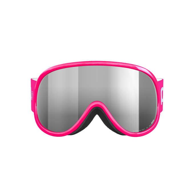 Ochelari de protecție POC Pocito Retina Fluorescent Pink/Partly Sunny Silver - 2025/26