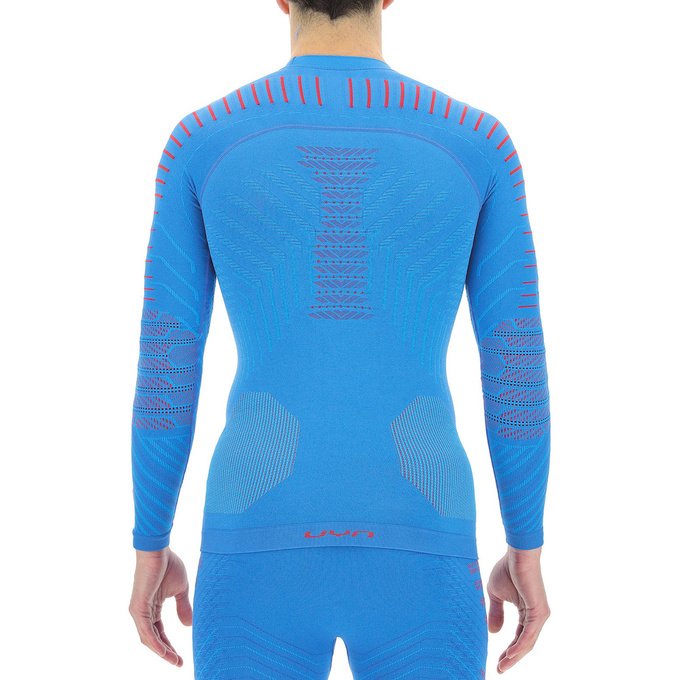 UYN Man Resilyon UYN Man Resilyon UW Shirt LG SL Round Neck Blue/Red - 2024/25