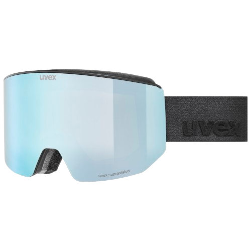 Uvex lace ATTRACT FM Black Matt/Mirror Ice Blue + spare lens - 2025/26