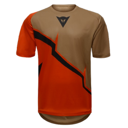 Tricou de ciclism Dainese HgAER Jersey Ss Red/Brown/Black
