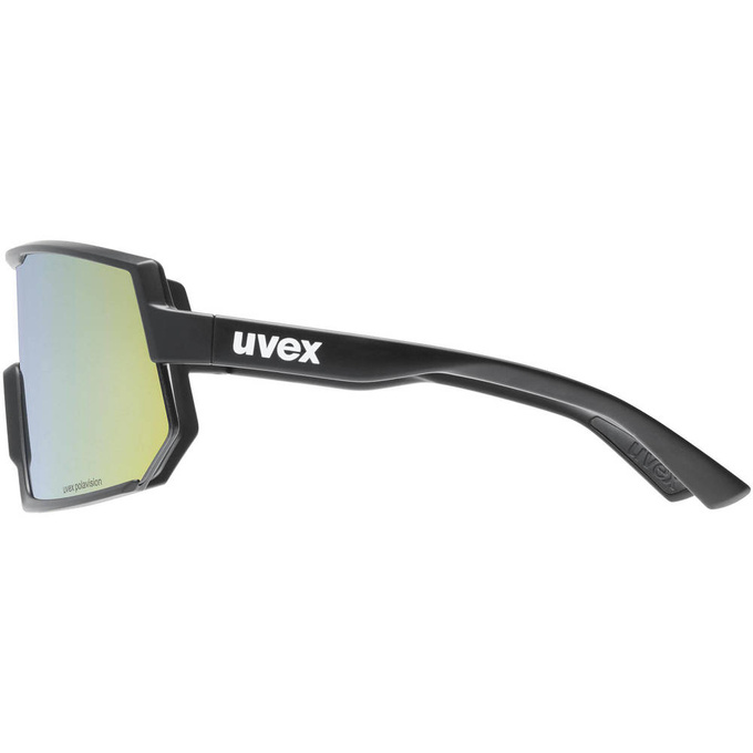 Ochelari de soare Uvex Sportstyle 235 P - Black Mat/Mirror Yellow - 2023