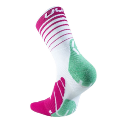 Șosete de exterior UYN Woman Runner's Five Socks White/Fuchsia/Green