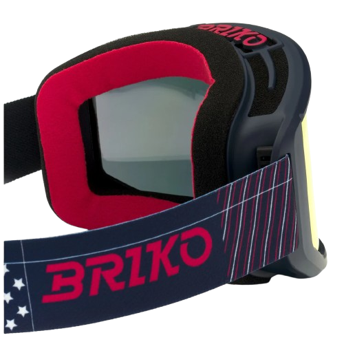 Ochelari de protecție Briko Vulcano Mask USA Tangaroa Blue Red - 2025/26