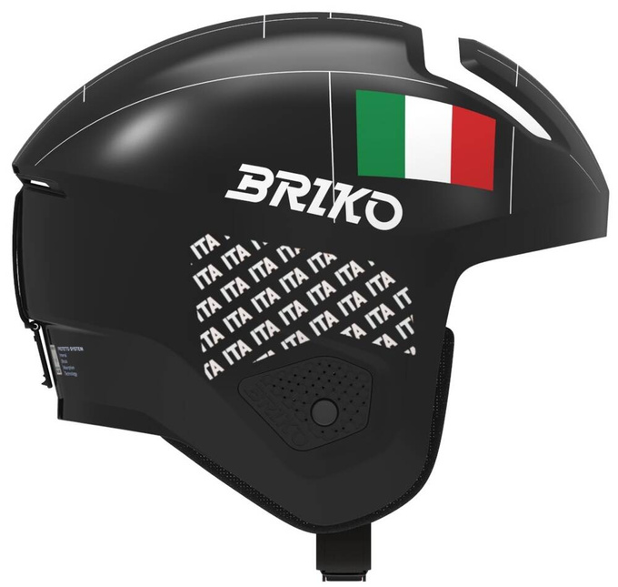 Cască Briko Vulcano 2.0 Italia Shiny/Black White - 2024/25