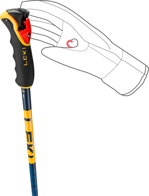 Bețe de Schi LEKI Spitfire Vario 3D Orange - 2025/26