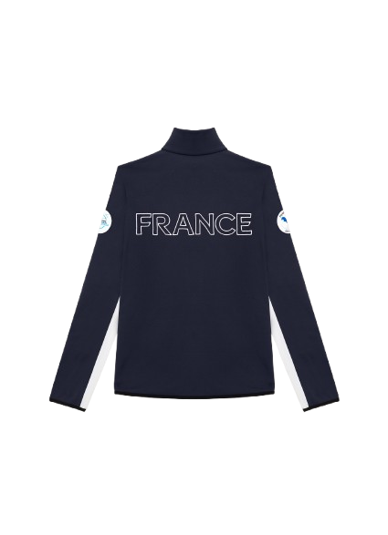 Polar pentru femei Colmar Full Zip Stretch Fleece White/Blue - 2025/26