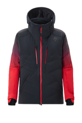 Jachetă izolată Descente Hybrid Down Jacket Black Electric Red - 2024/25
