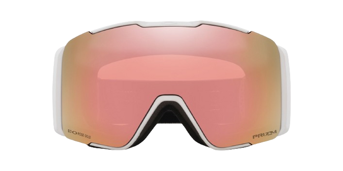 Ochelari de schi Oakley Line Miner Pro M Matte White Prizm Rose Gold + lentile suplimentare Prizm Sapphi - 2024/25