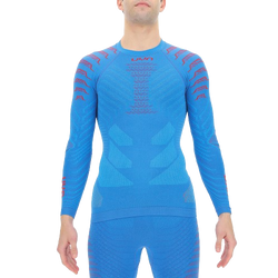 UYN Man Resilyon UYN Man Resilyon UW Shirt LG SL Round Neck Blue/Red - 2024/25