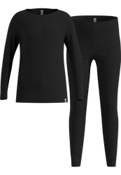 Lenjerie de corp termică Odlo Merino 200 Set long Junior Black - 2025/26