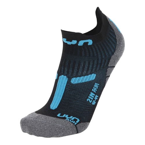 șosete de alergare UYN Man Run 2IN Socks Black/Turquoise