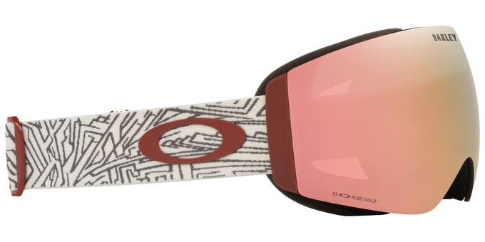 Ochelari de schi Oakley Flight Deck Pro M Matte Black/Prizm Rose Gold Iridium + Additional lens Prizm Snow Black Iridium - 2025/26