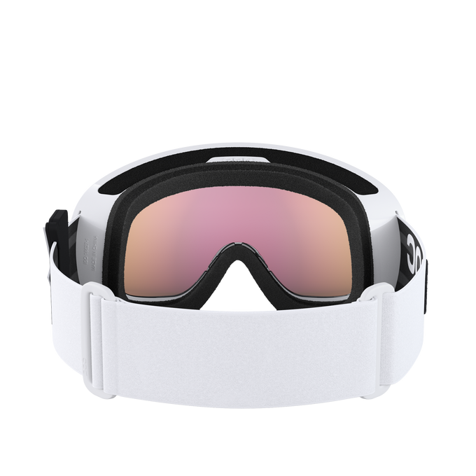 Ochelari de schi POC Fovea Mid Blixten White/Partly Sunny Orange - 2025/26