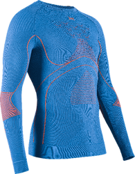 Cămașă termică X-bionic Energy Accumulator 4.0 Shirt LG SL Men Galactic Blue/Vibrant Orange - 2023/24