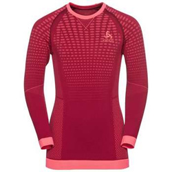 ODLO Performance Warm Kids BL Top BL Top Crew Neck LS Raspberry Fudge/Candy Kiss tricou termic - 2022/23