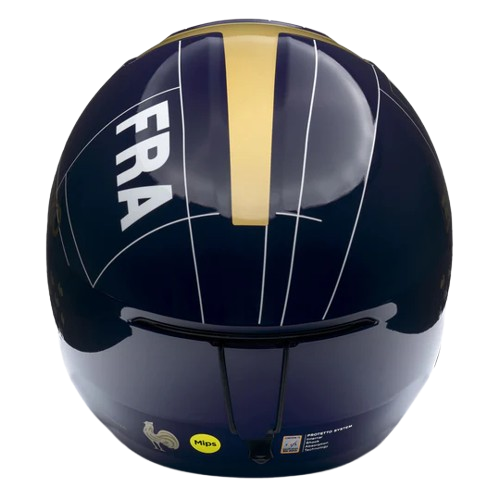 Cască Briko Volcano 2.0 Graphik France Mips Shiny Blue/White - 2025/26