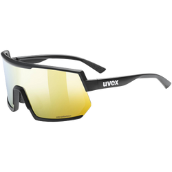 Ochelari de soare Uvex Sportstyle 235 P - Black Mat/Mirror Yellow - 2023