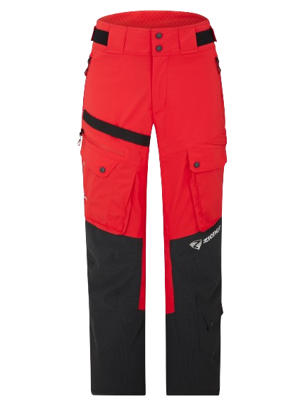 Pantaloni de schi Ziener RCE Coach Unisex Pants Red - 2024/25
