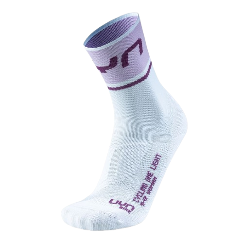 Șosete de exterior UYN Woman Cycling One Light Socks  White/Lilac