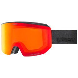 Uvex lace ATTRACT FM Black Matt/Mirror Red + spare lens - 2025/26