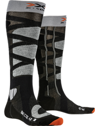 Șosete de schi X-Socks Ski Control 4.0 Anthracite Melange/Stone Grey Melange - 2024/25