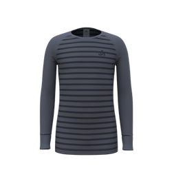 Tricou termoactiv Odlo Active Warm Eco Kids Stripes BL Top Crew Neck L/S - 2023/24