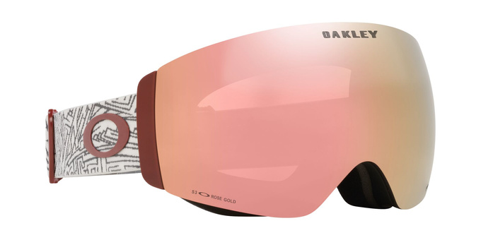 Ochelari de schi Oakley Flight Deck Pro M Matte Black/Prizm Rose Gold Iridium + Additional lens Prizm Snow Black Iridium - 2025/26