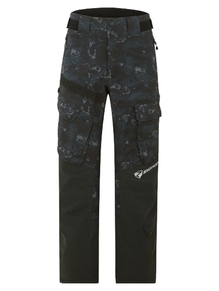 Pantaloni de schi Ziener RCE Coach Unisex Pants Black Foggy Print - 2024/25