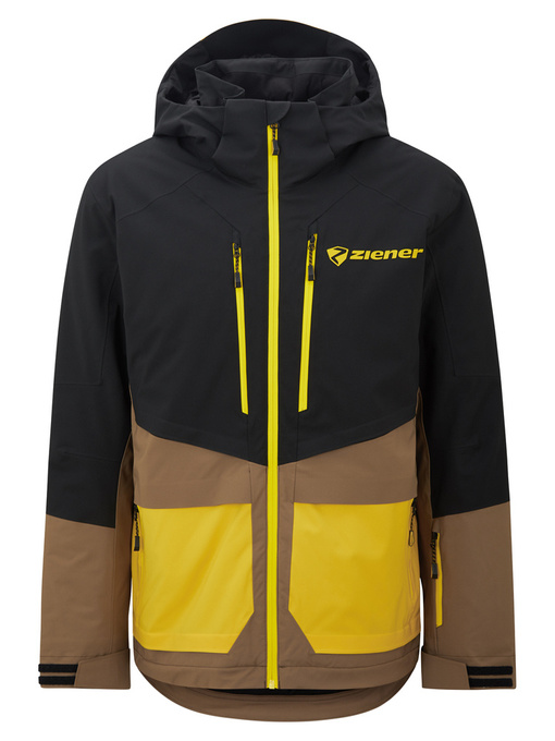 Geaca de schi Ziener Trivor Man Padded Black Mustard - 2024/25