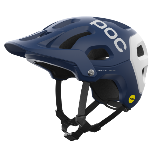 Cască de bicicletă POC Tectal Race MIPS Lead Blue/Hydrogen White Matt