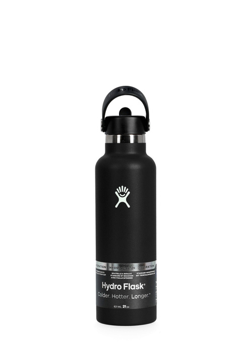 Sticlă termică HYDRO FLASK 21 OZ Standard Flex Straw Cap Black Olive