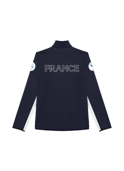 Polar pentru bărbați Colmar Full Zip Stretch Fleece White/Blue - 2025/26