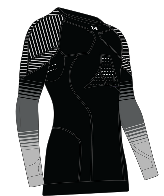 Cămașă termică X-bionic Invent FX Shirt LS Men Black/Grey/Light Grey - 2024/25