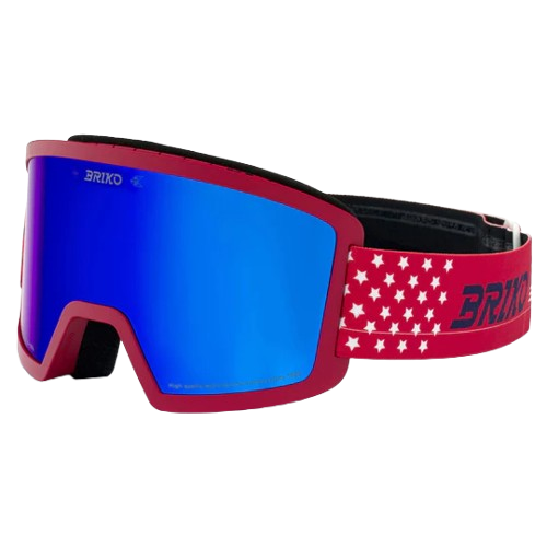 Ochelari de protecție Briko Frostbite USA Matt Red/Tanganora Blue - 2025/26