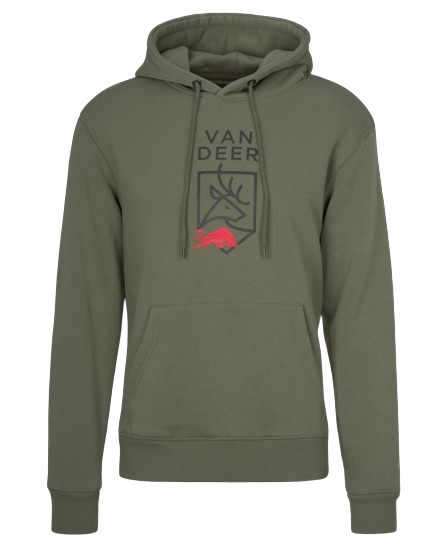 Bluza cu glugă Van Deer Logo Hoodie Khaki - 2024/25
