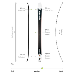 Schiuri Dynafit Tigard 97 Black/White - 2025/26