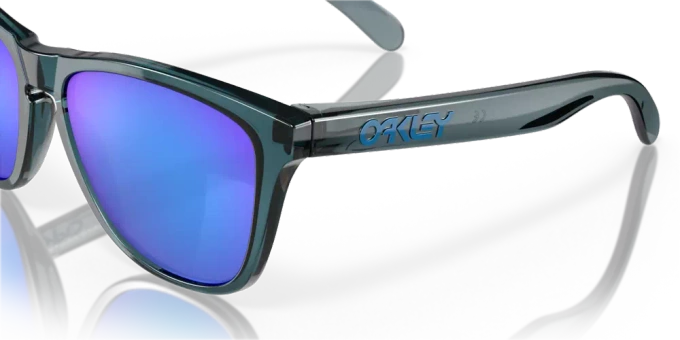 Ochelari de vedere polarizați Oakley Frogskins Crystal Black w/Prizm Sapphire - 2023