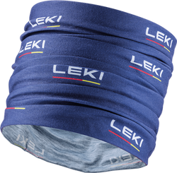 LEKI Multiscarf Șemineu albastru/alb