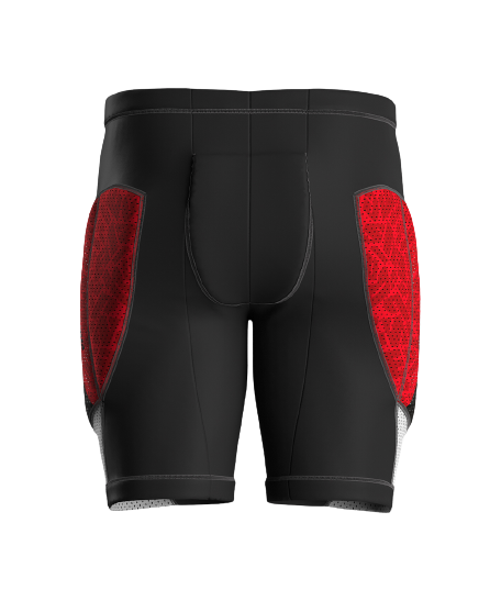 Pantaloni scurți cu protecții Energiapura Panta Racing Red/Black - 2024/25