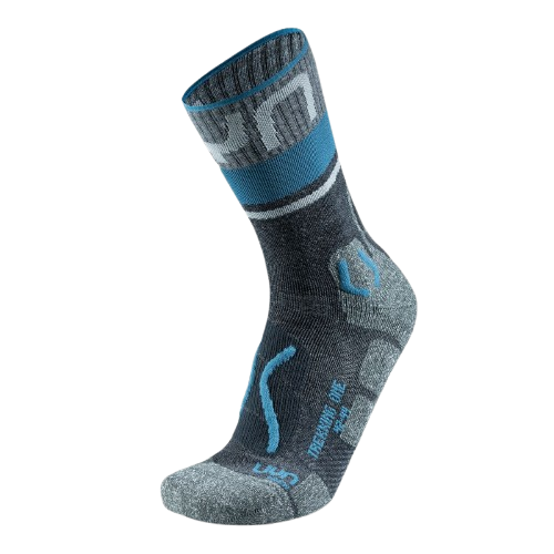 Șosete de exterior UYN Man Trekking One Merino Socks Anthracite/Blue