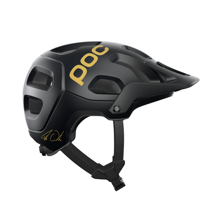 Cască de bicicletă POC Tectal Fabio Ed Uranium Black Matt/Gold