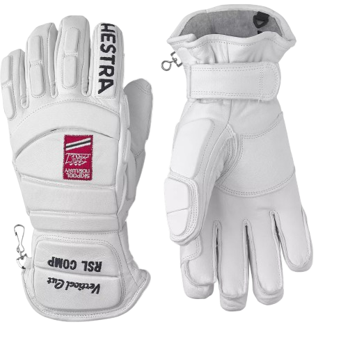 Mănuși Hestra RSL Comp Vertical Cut d3O Impact White/Medium Blue - 2025/26